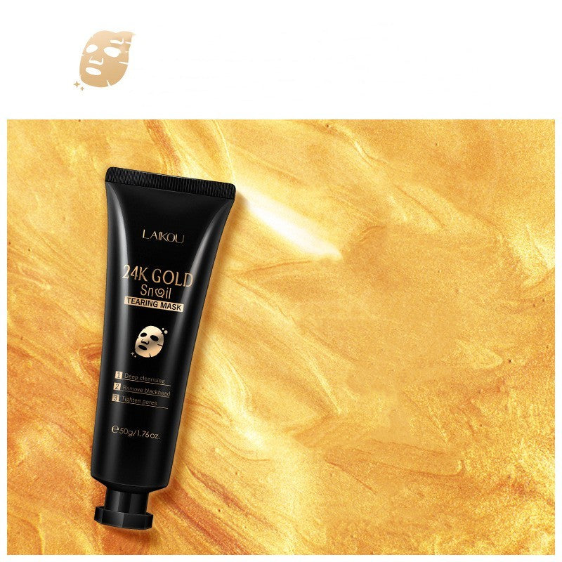 Gold Foil Snail Tear-Off Mask Hydrating Gold Foil Snail Tear-Off Mask Hydrating